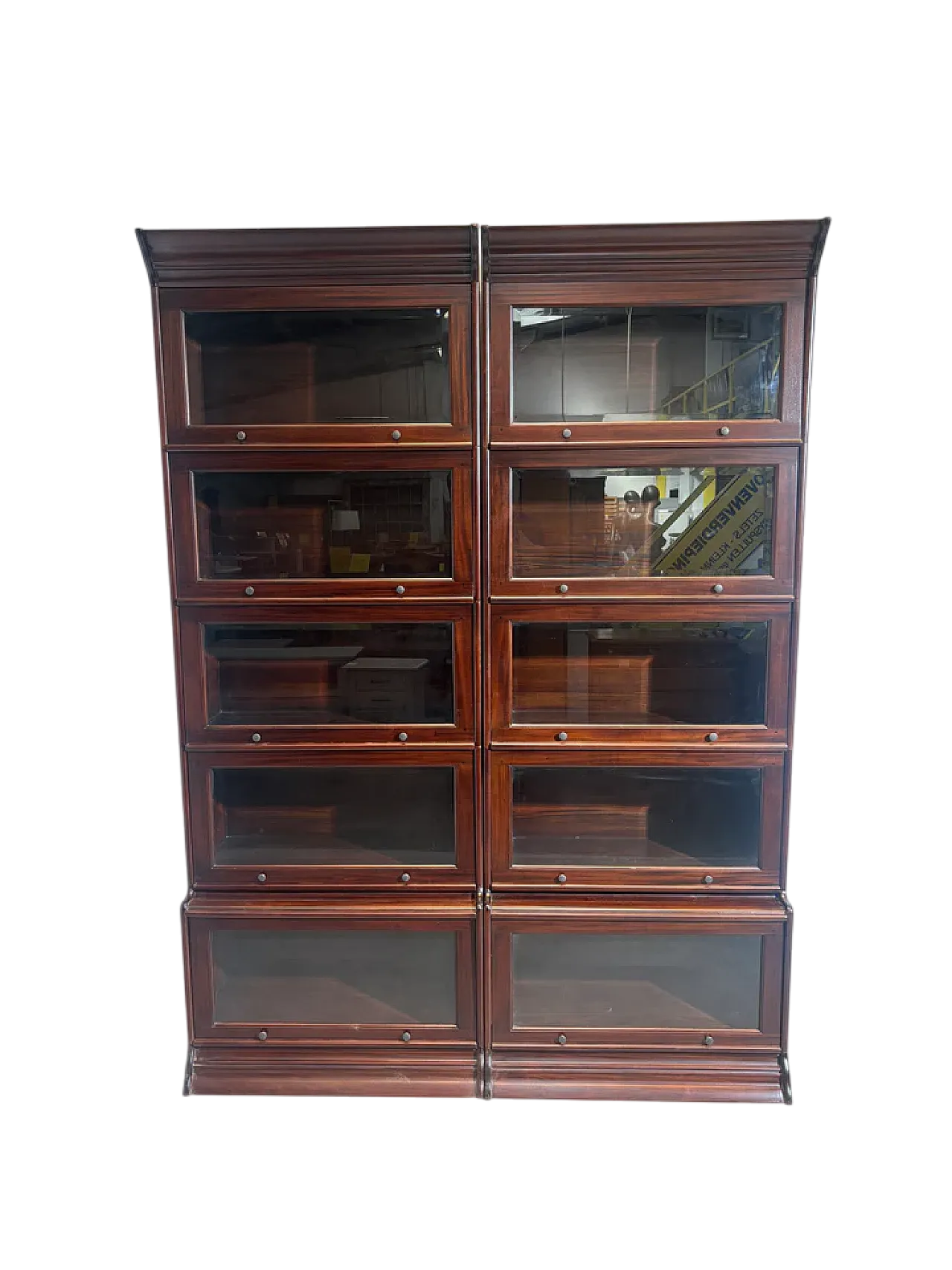 Modular Globe Wernicke style cabinet in mahogany, 20th century 7