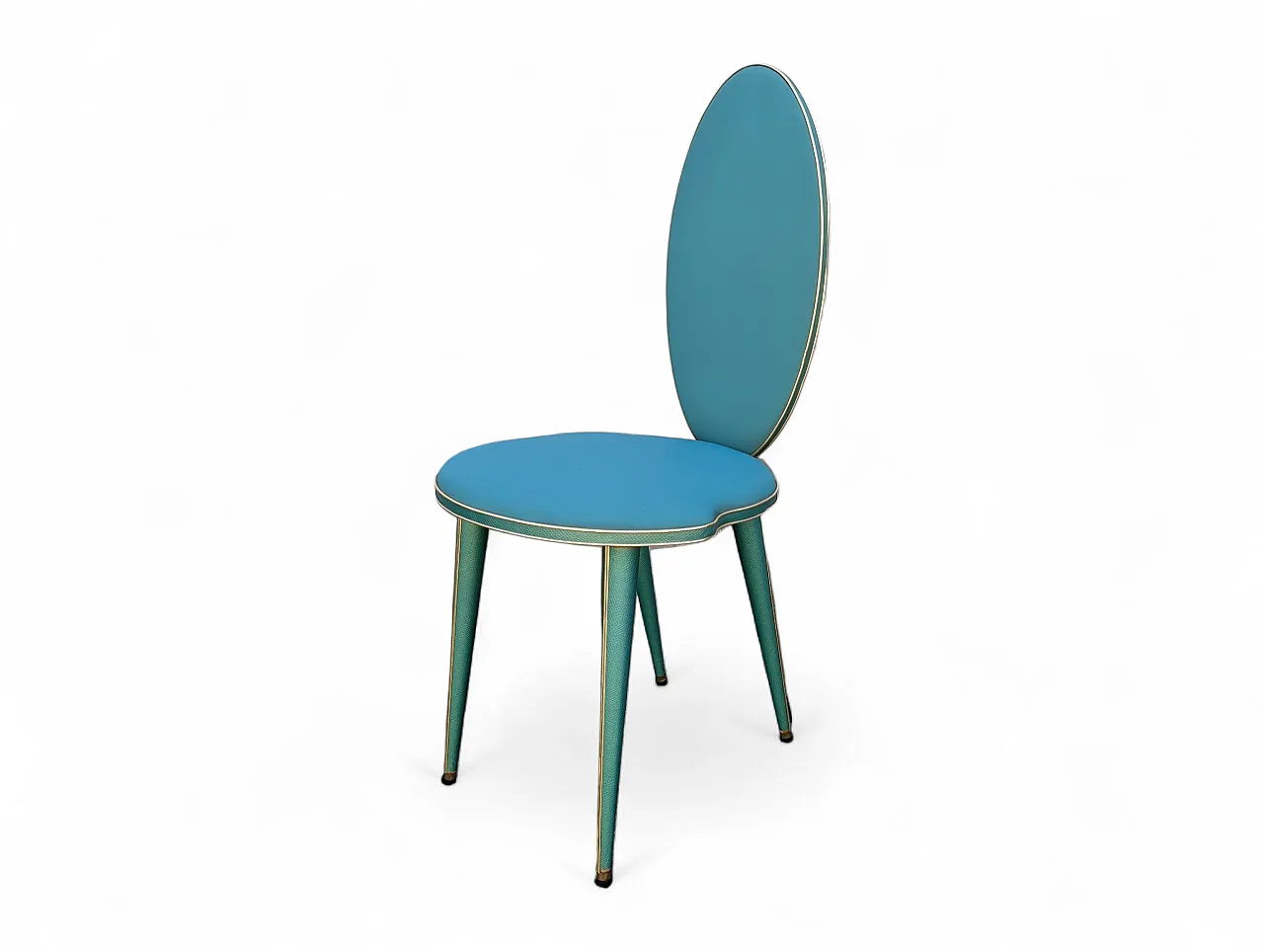 6 chairs in the style of Umberto Mascagni, 1950s 12