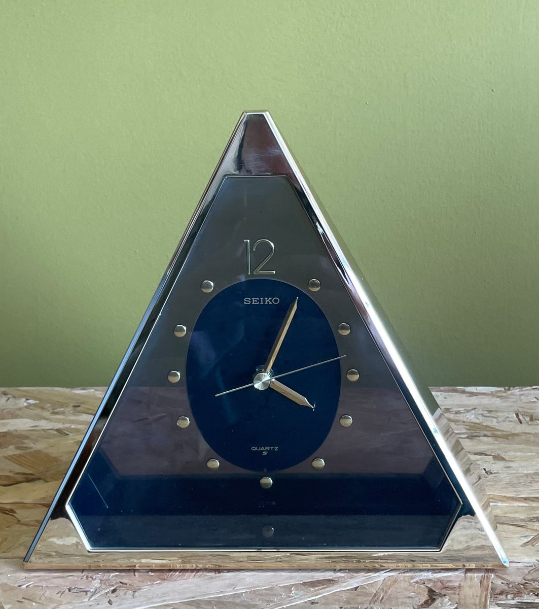 Pyramid Quartz Clock by Seiko, Japan, 1980s | intOndo