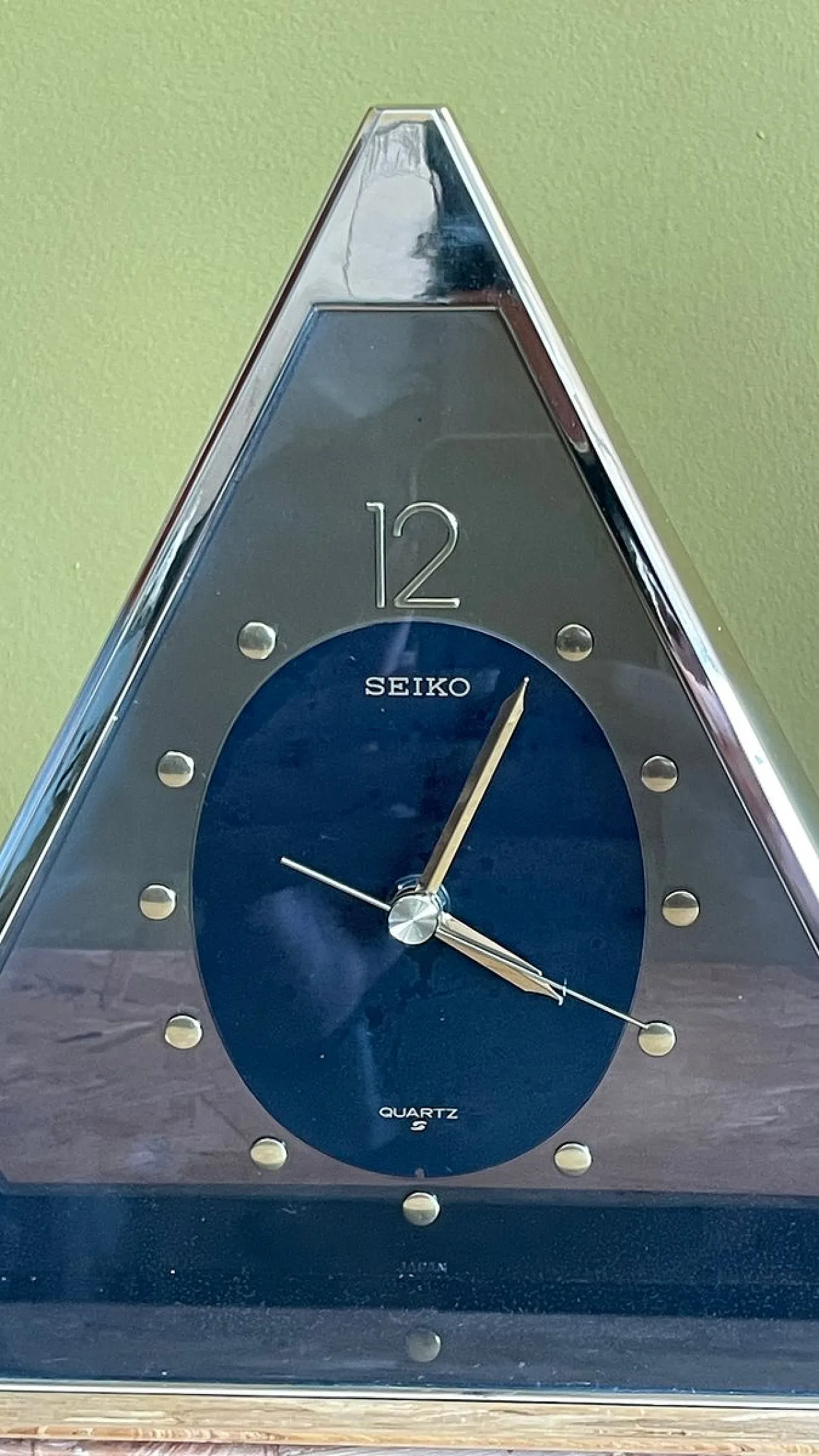 Pyramid Quartz Clock by Seiko, Japan, 1980s 2