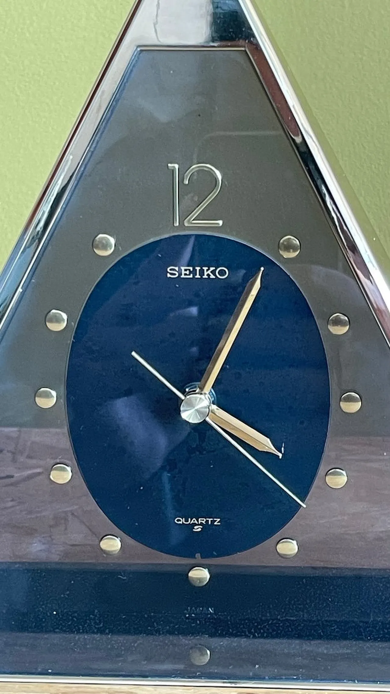 Pyramid Quartz Clock by Seiko, Japan, 1980s 3