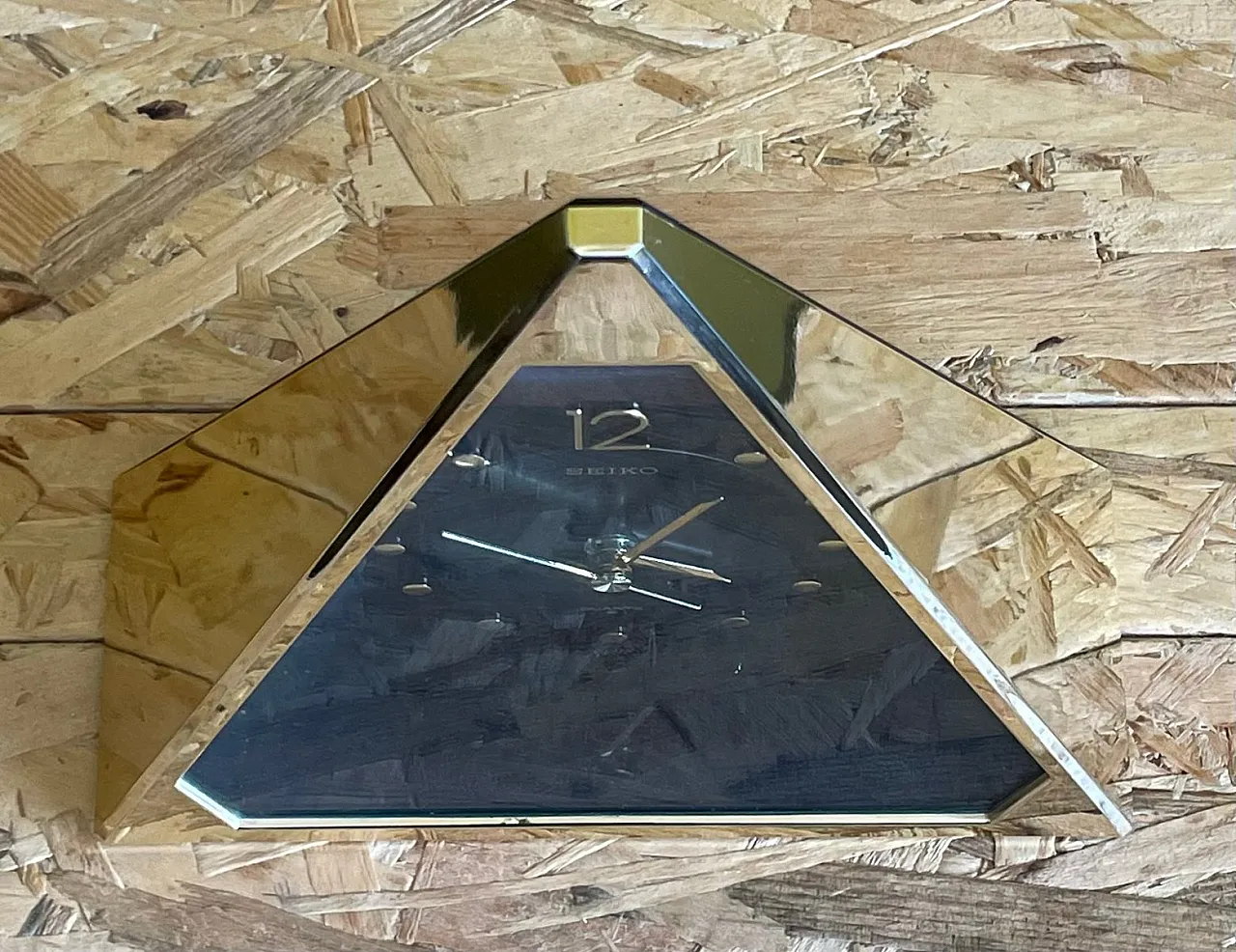 Pyramid Quartz Clock by Seiko, Japan, 1980s 5