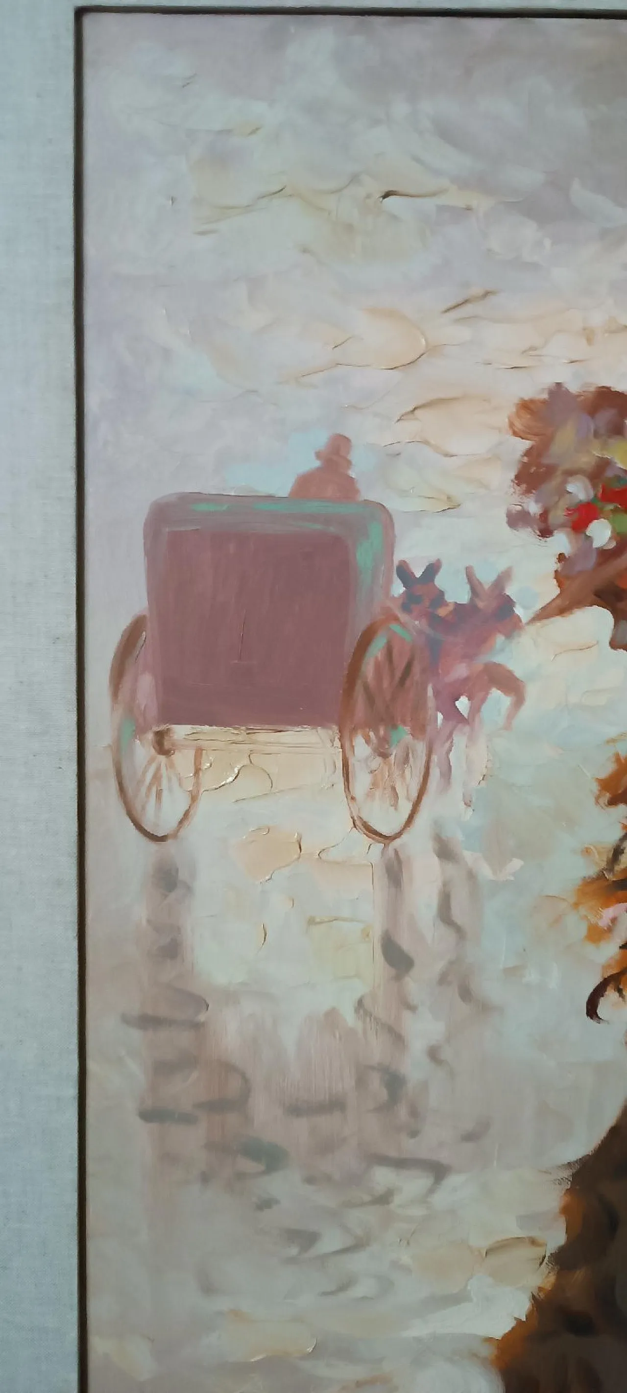 Scena parigina di Pietro Pantino, olio su tela, '900 7