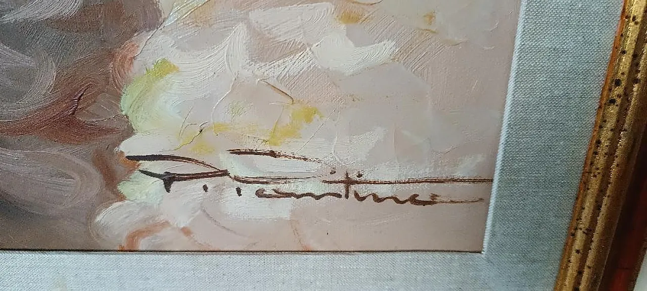 Scena parigina di Pietro Pantino, olio su tela, '900 9