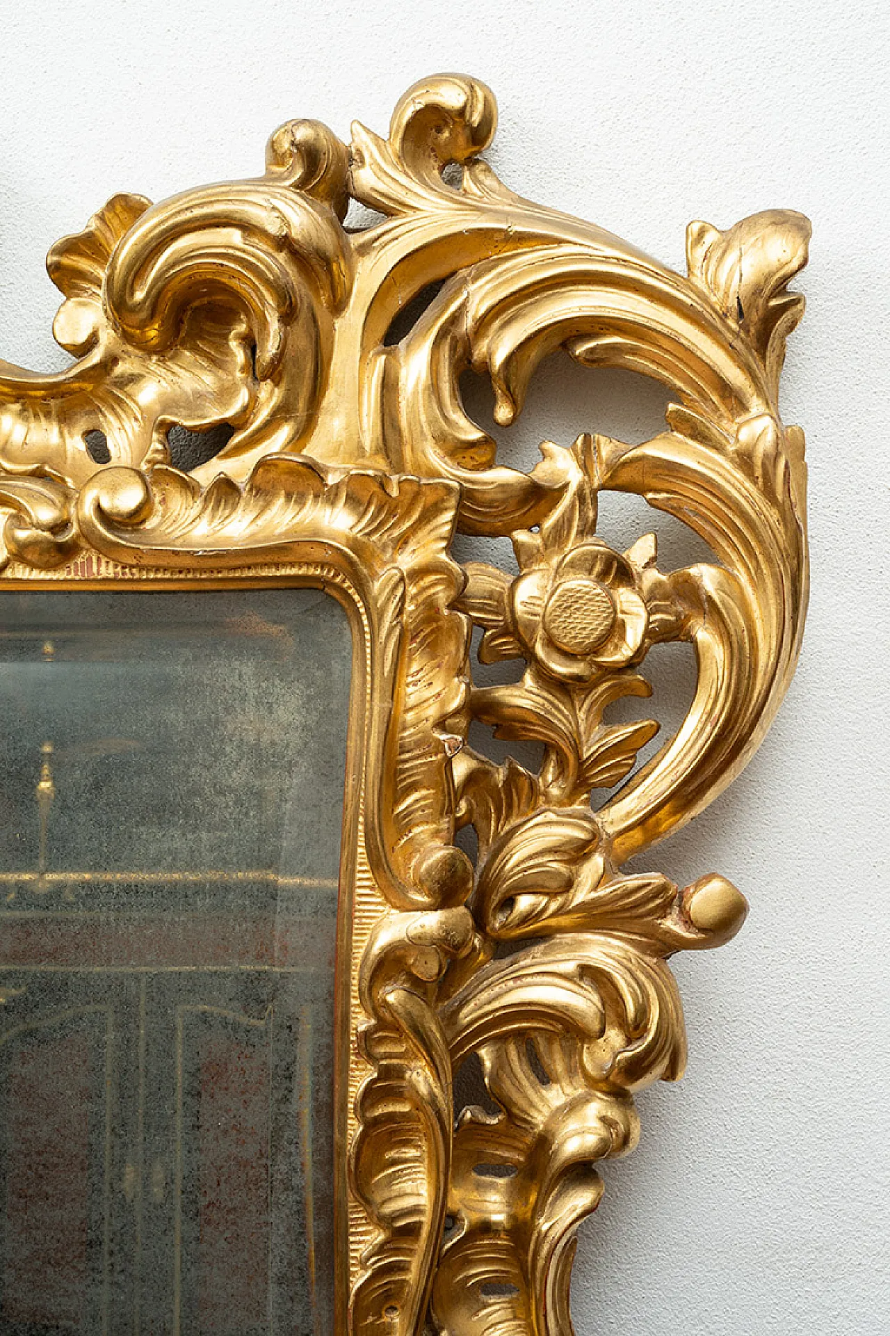 Louis XV style mirror in gilded and carved wood, 19th century 3