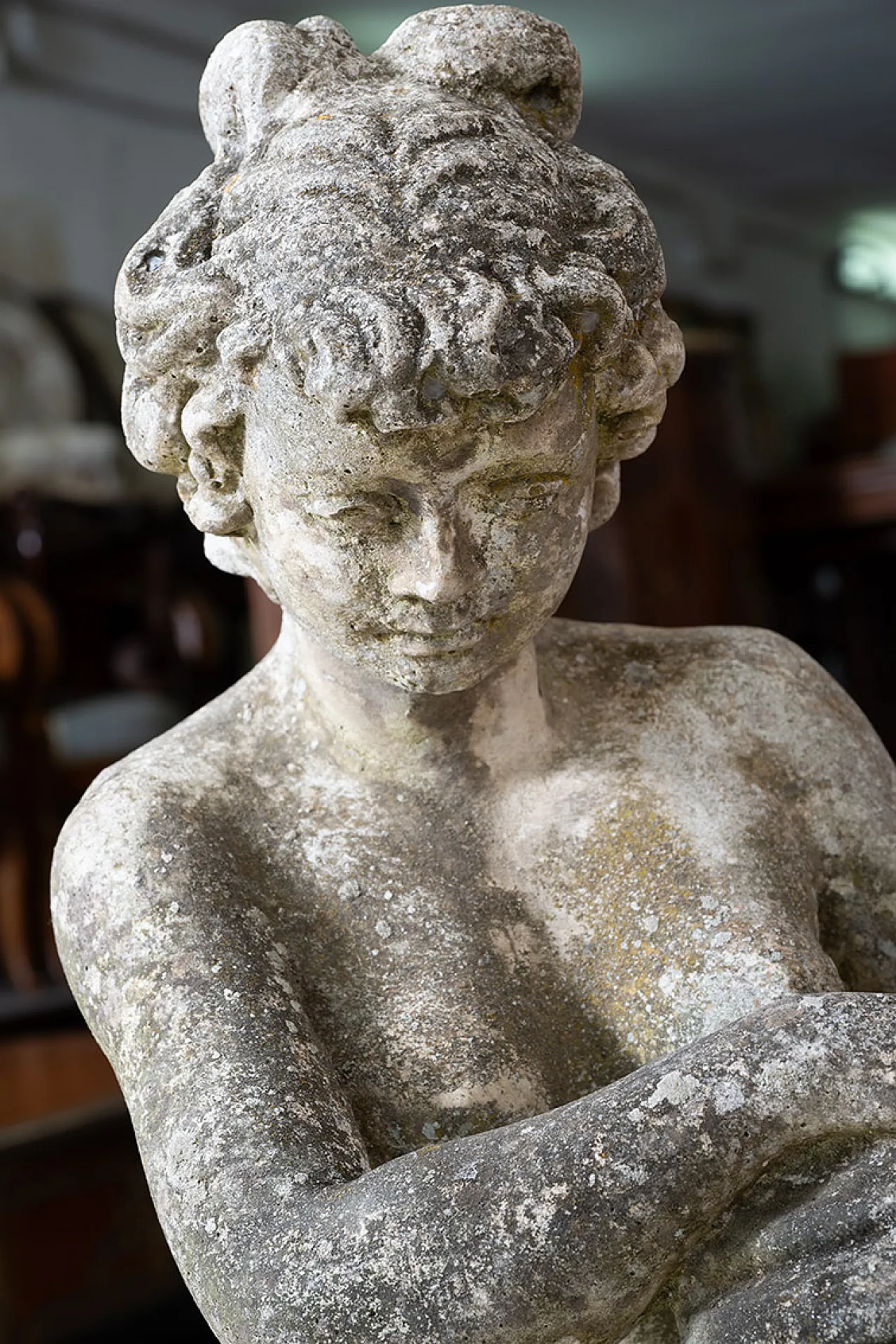 Coppia di sculture da giardino in pietra vicentina, '900 3