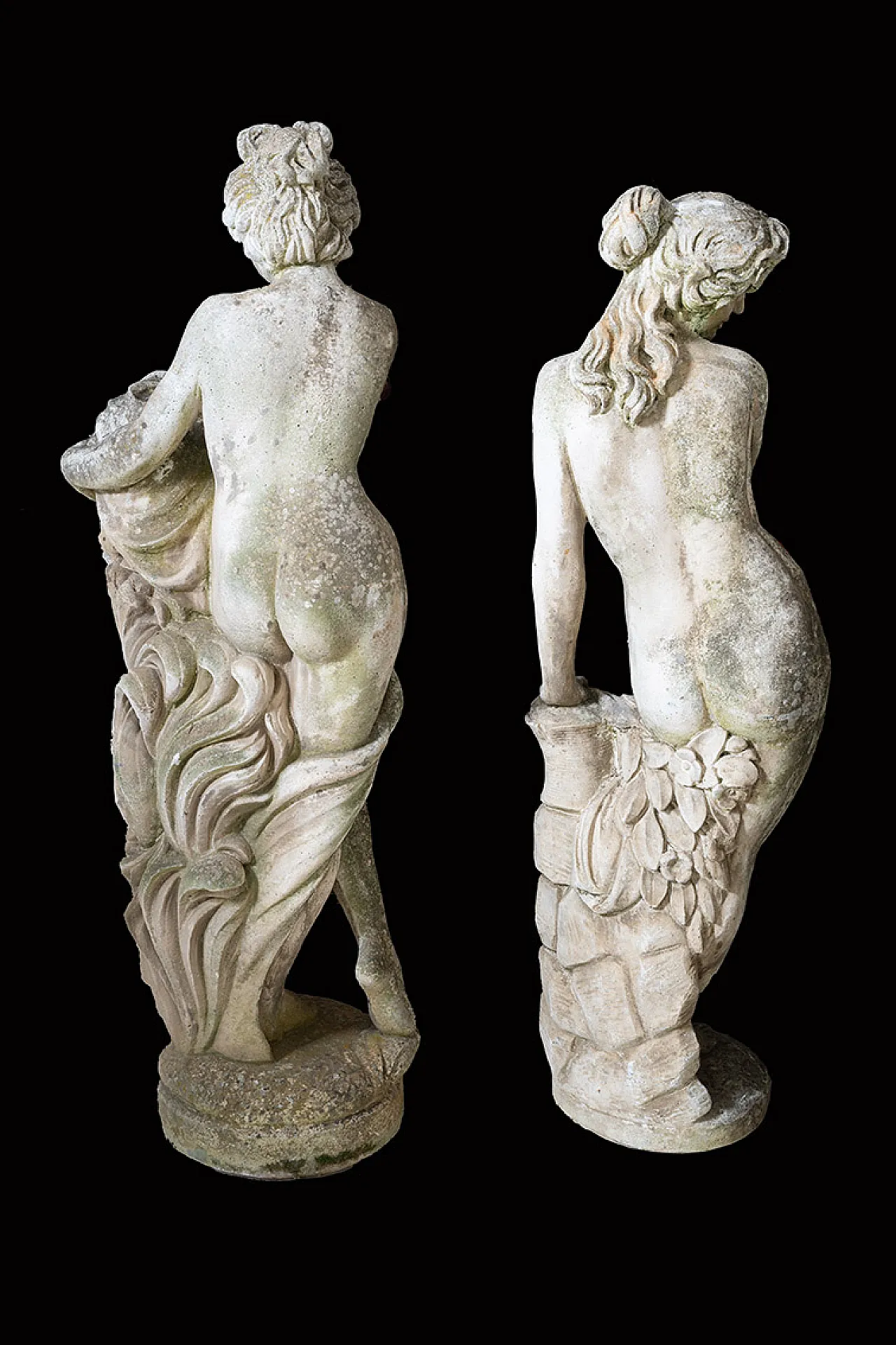 Coppia di sculture da giardino in pietra vicentina, '900 6