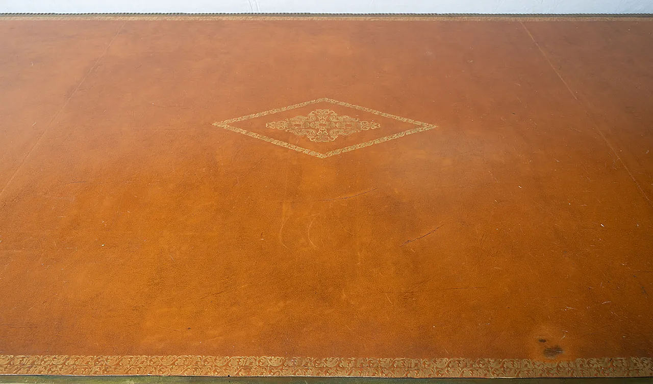 Scrivania francese Napoleone III in legno esotico, '800 5