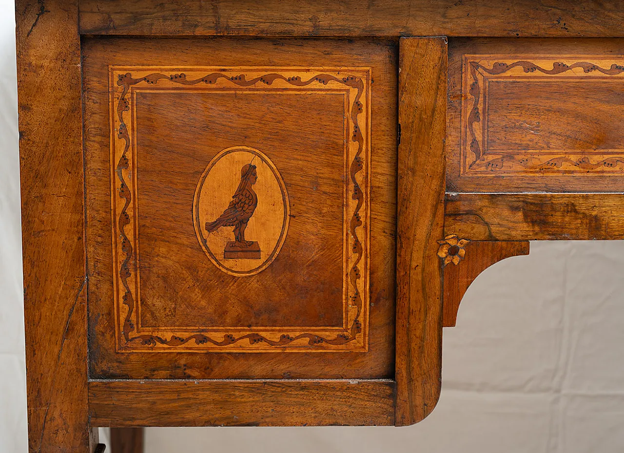 Louis XVI desk in solid walnut, 19th century 9