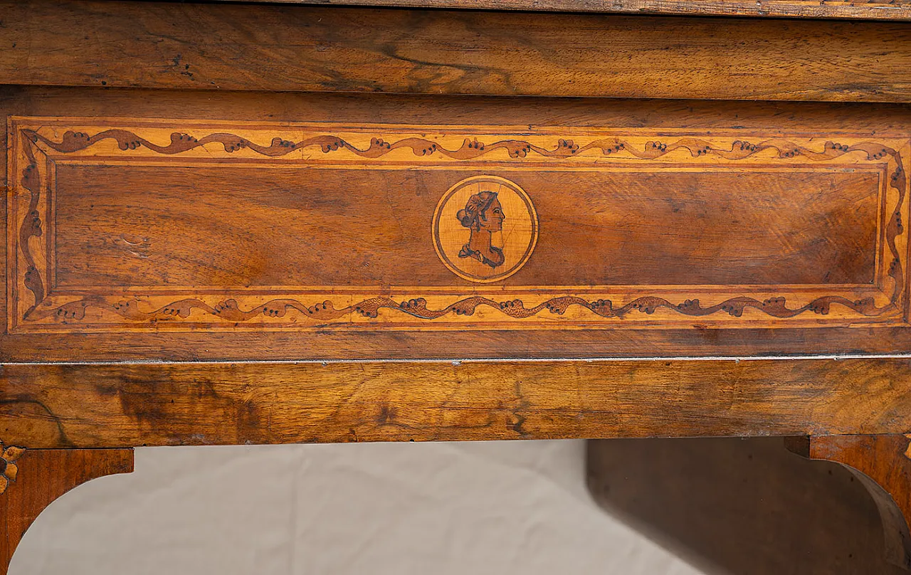 Louis XVI desk in solid walnut, 19th century 10