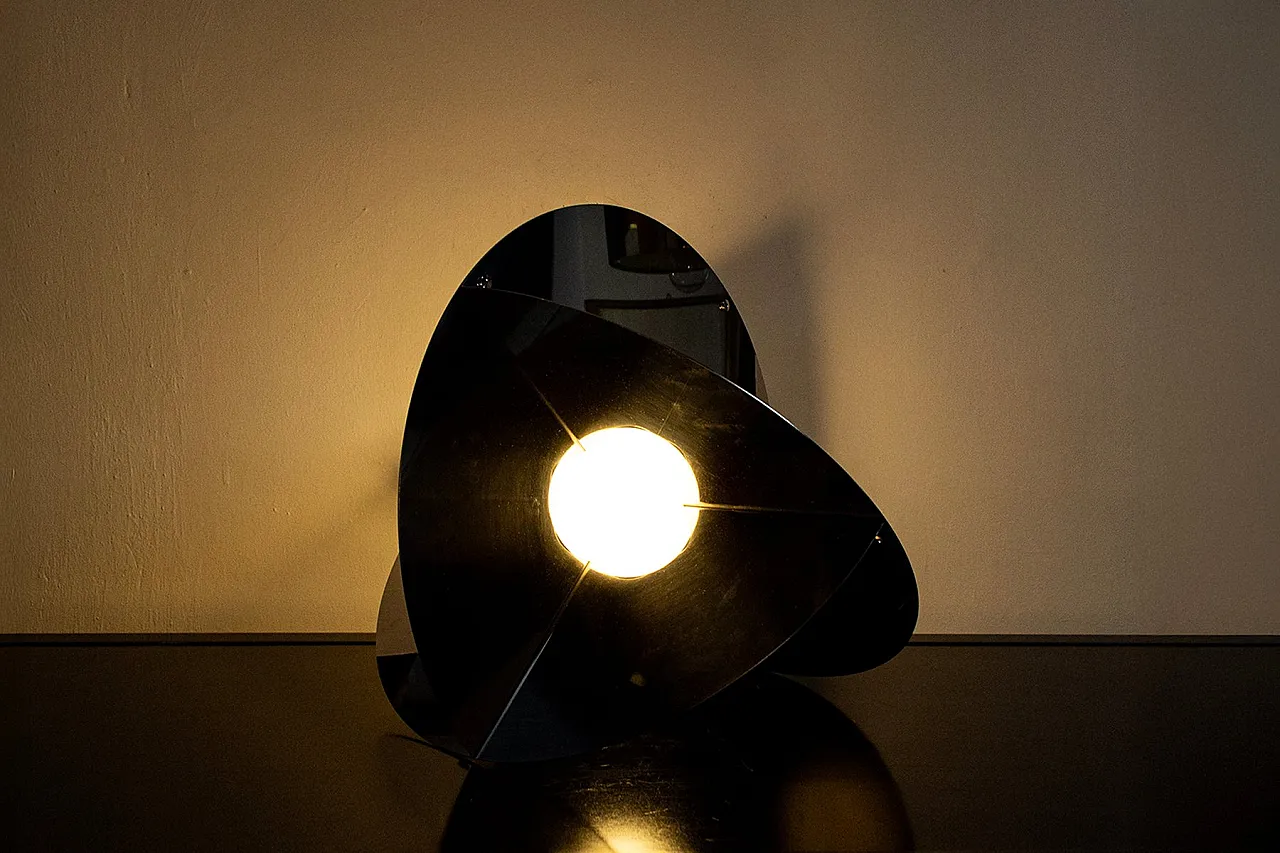 Lampada Luna Kinetic in metallo specchiato di Rinaldo Cutini, anni '60 3