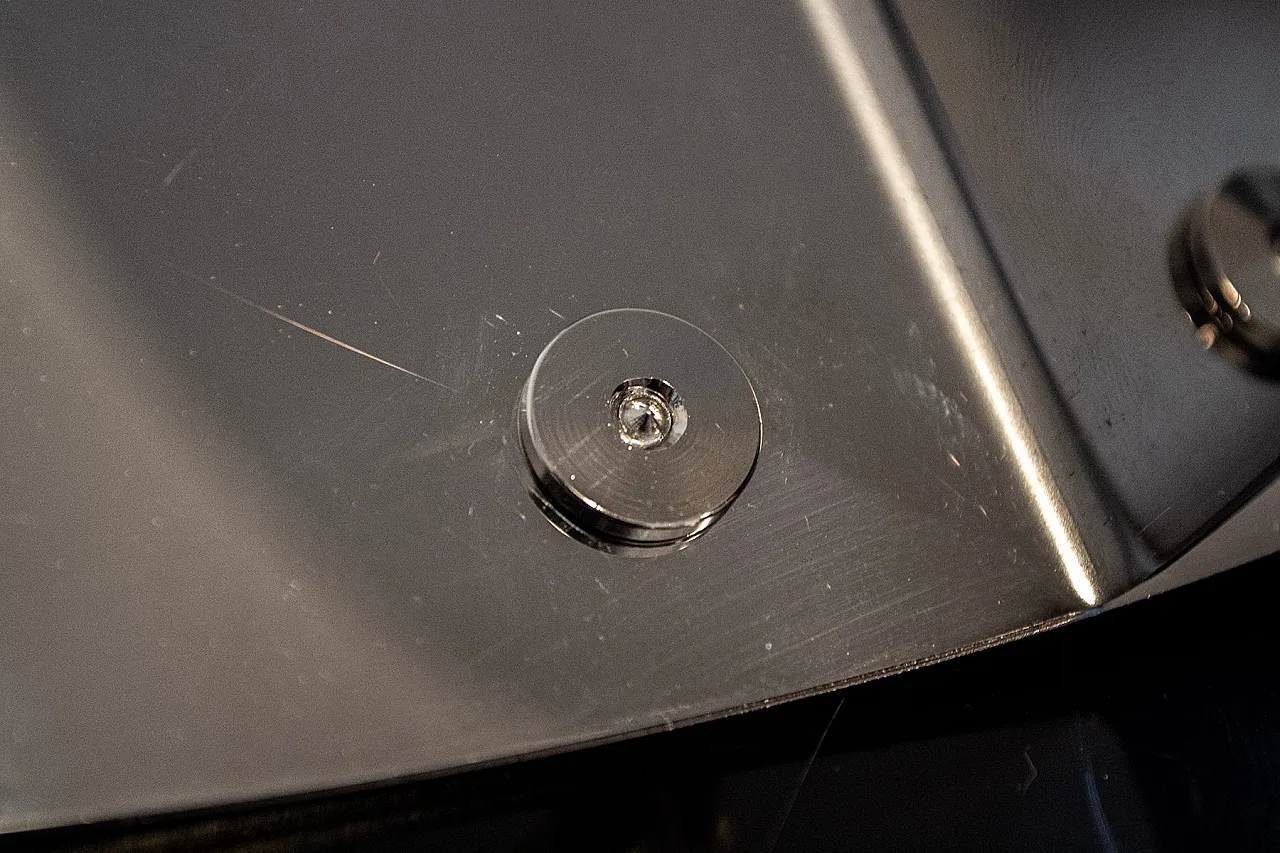 Lampada Luna Kinetic in metallo specchiato di Rinaldo Cutini, anni '60 5