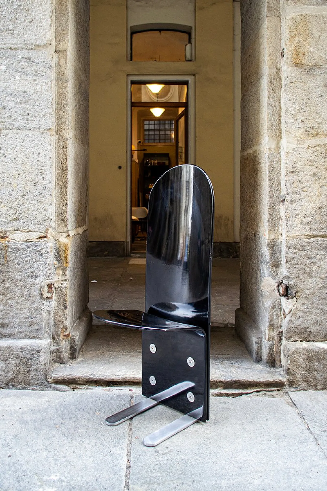 12 Pellicano chairs by Luigi Saccardo for Arrmet, 1970s 1