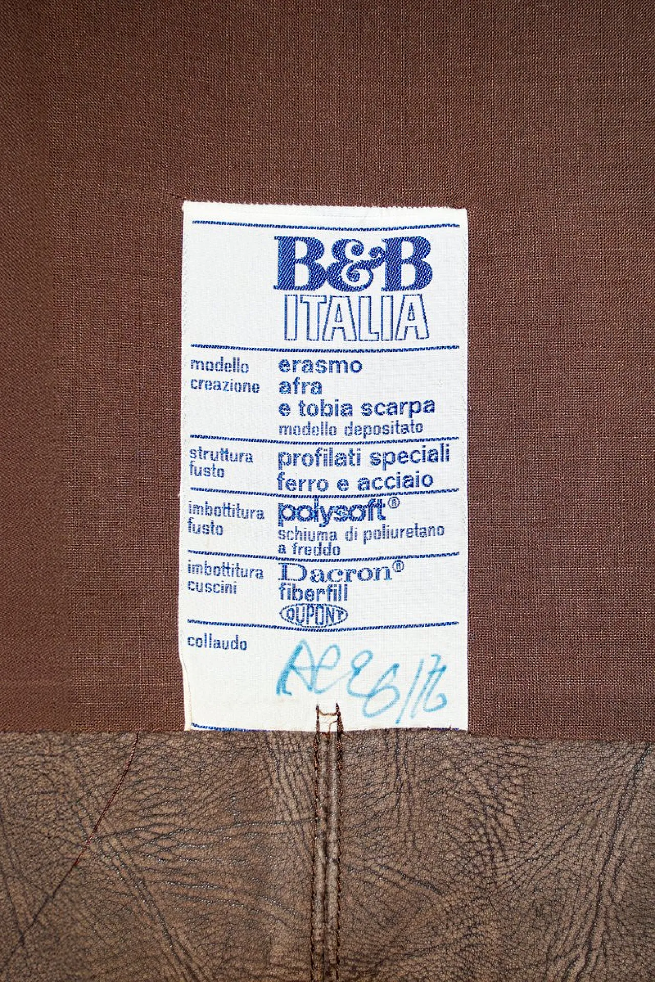 Divano Erasmo di Tobia & Afra Scarpa per B&B Italia, anni '70 6