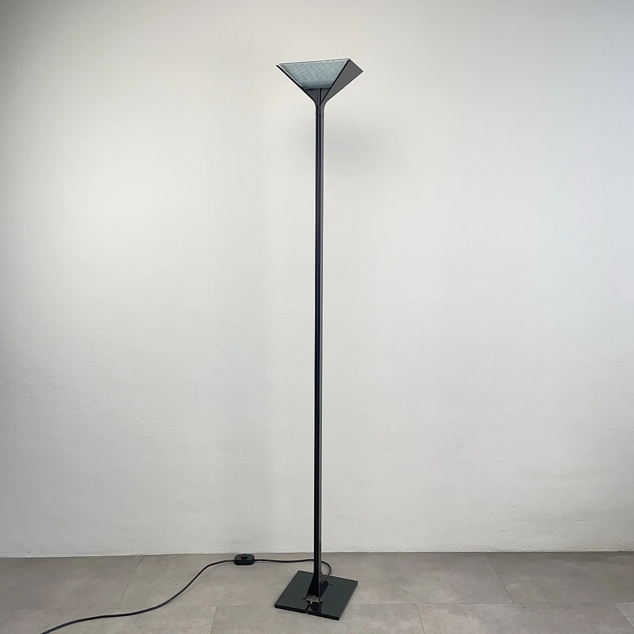 Lampada da terra Papillona nera di Tobia Scarpa per Flos, anni '70 1