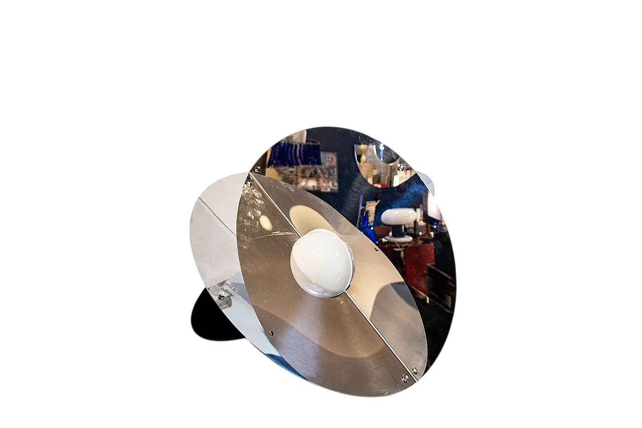 Lampada Luna Kinetic in metallo specchiato di Rinaldo Cutini, anni '60 6