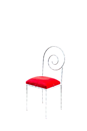 Sedia Suspiral di Luigi Serafini per Sawaya & Moroni, anni '80