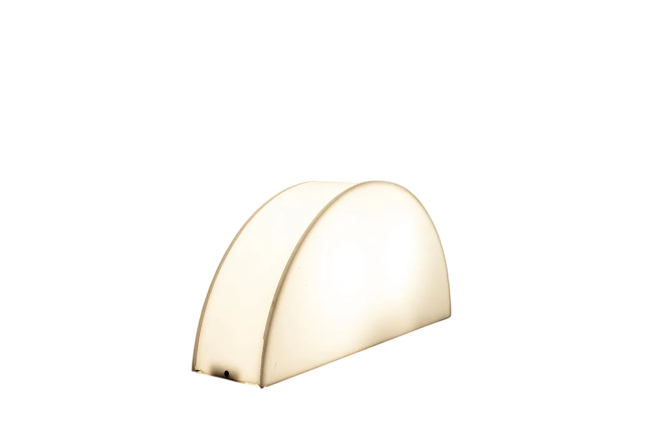 Lampada da tavolo in vetro acrilico, anni '60 5