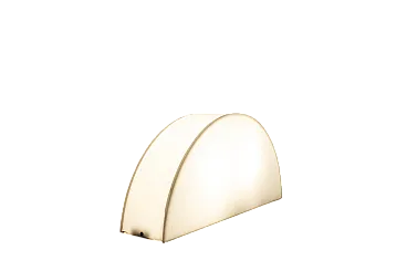 Lampada da tavolo in vetro acrilico, anni '60