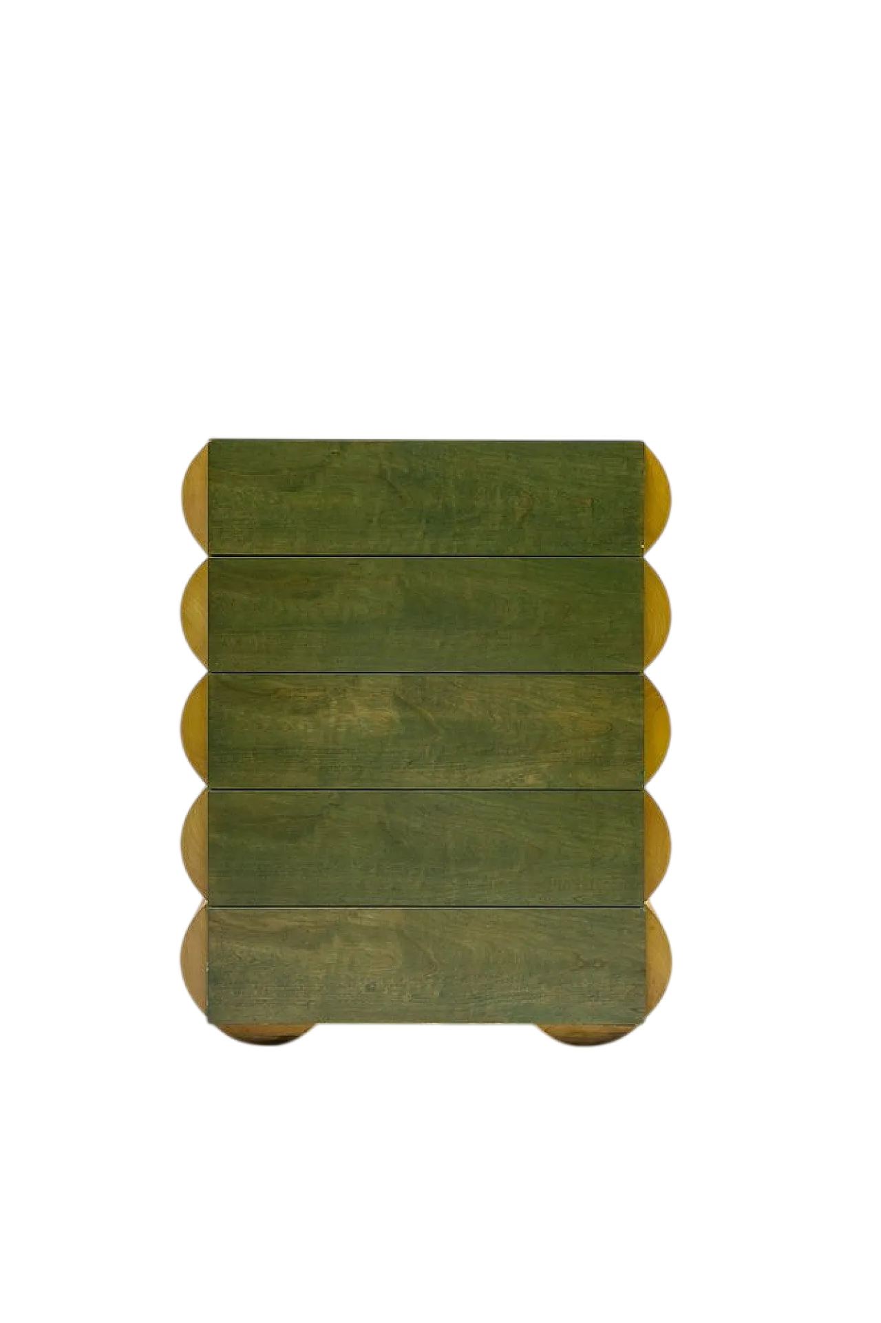 Architectural chest of drawers in wood, 1980s 13