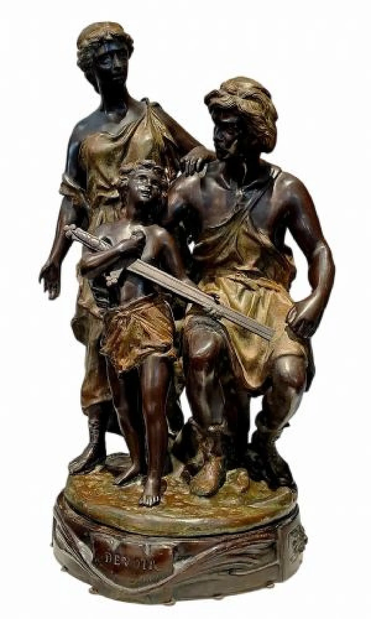 Devoir di Ernest Rancoulet, scultura in bronzo, '800 1