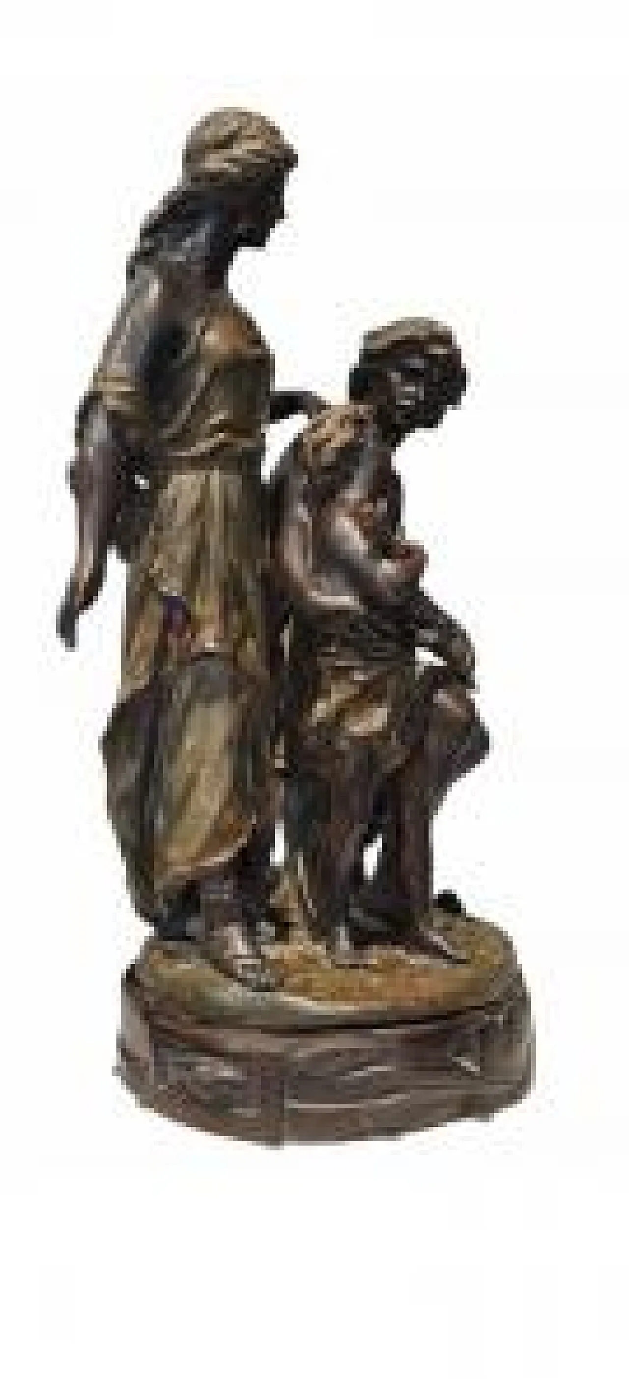 Devoir di Ernest Rancoulet, scultura in bronzo, '800 4