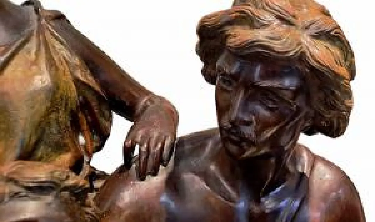 Devoir di Ernest Rancoulet, scultura in bronzo, '800 6