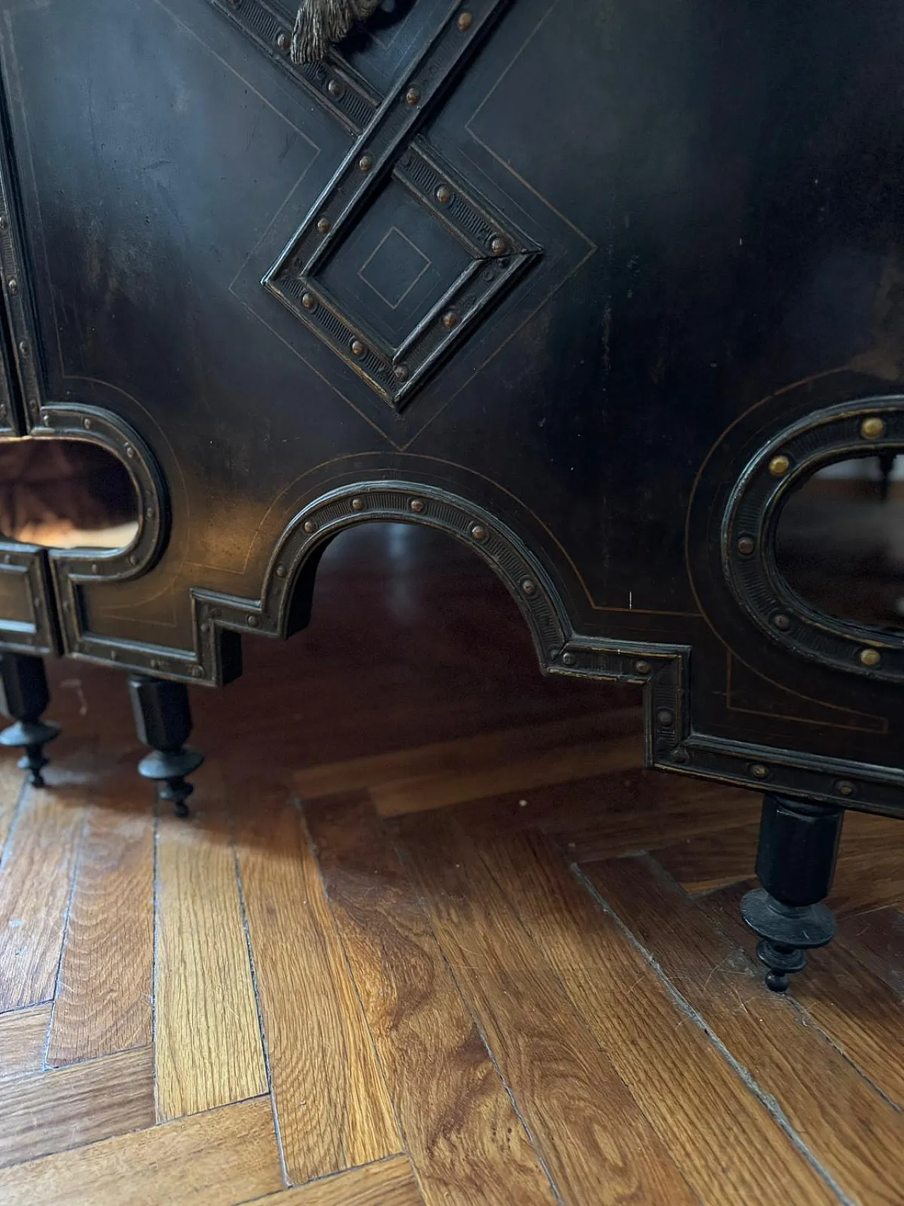 Letto matrimoniale in ghisa e ferro battuto, '800 9