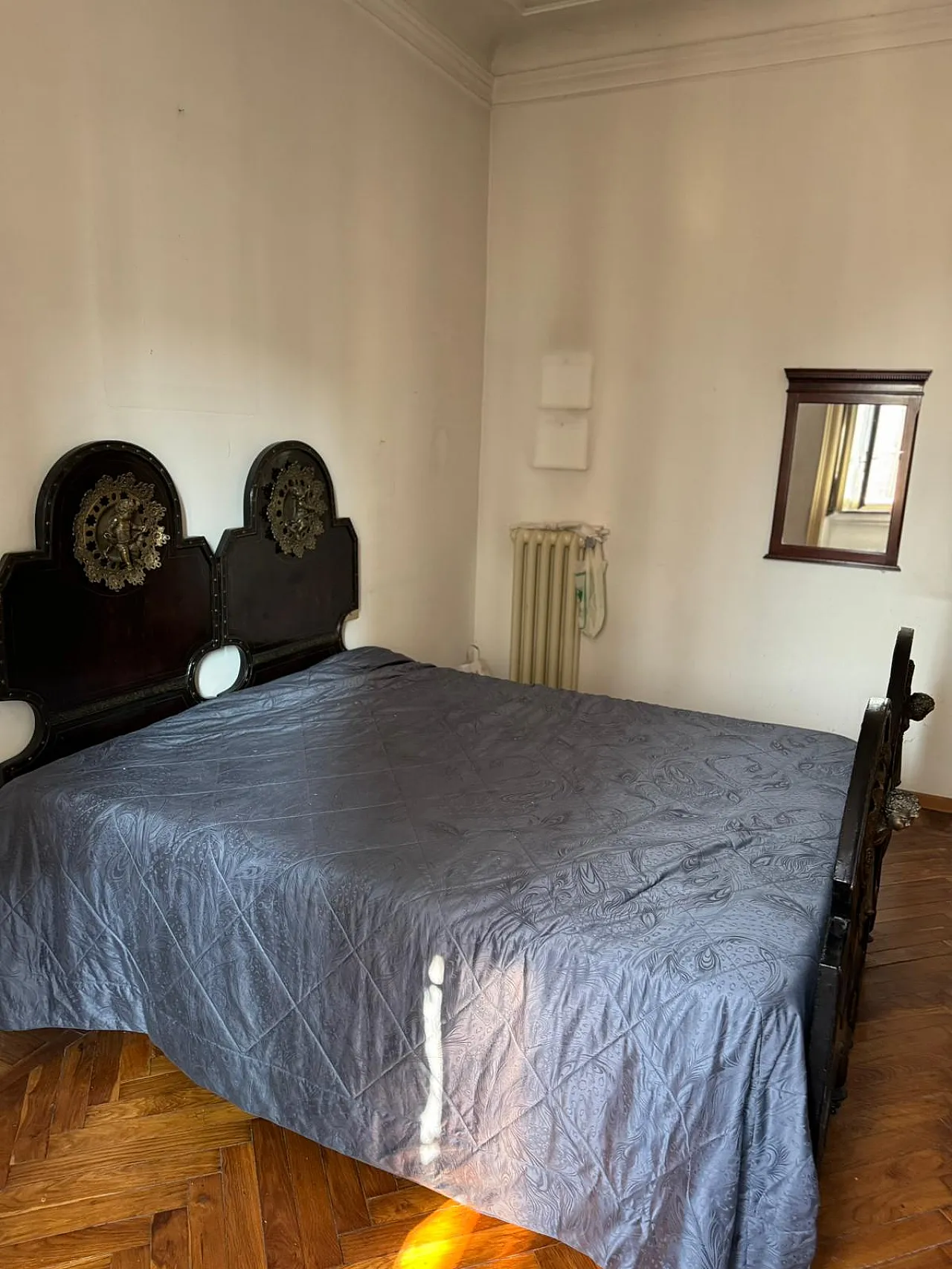 Letto matrimoniale in ghisa e ferro battuto, '800 11