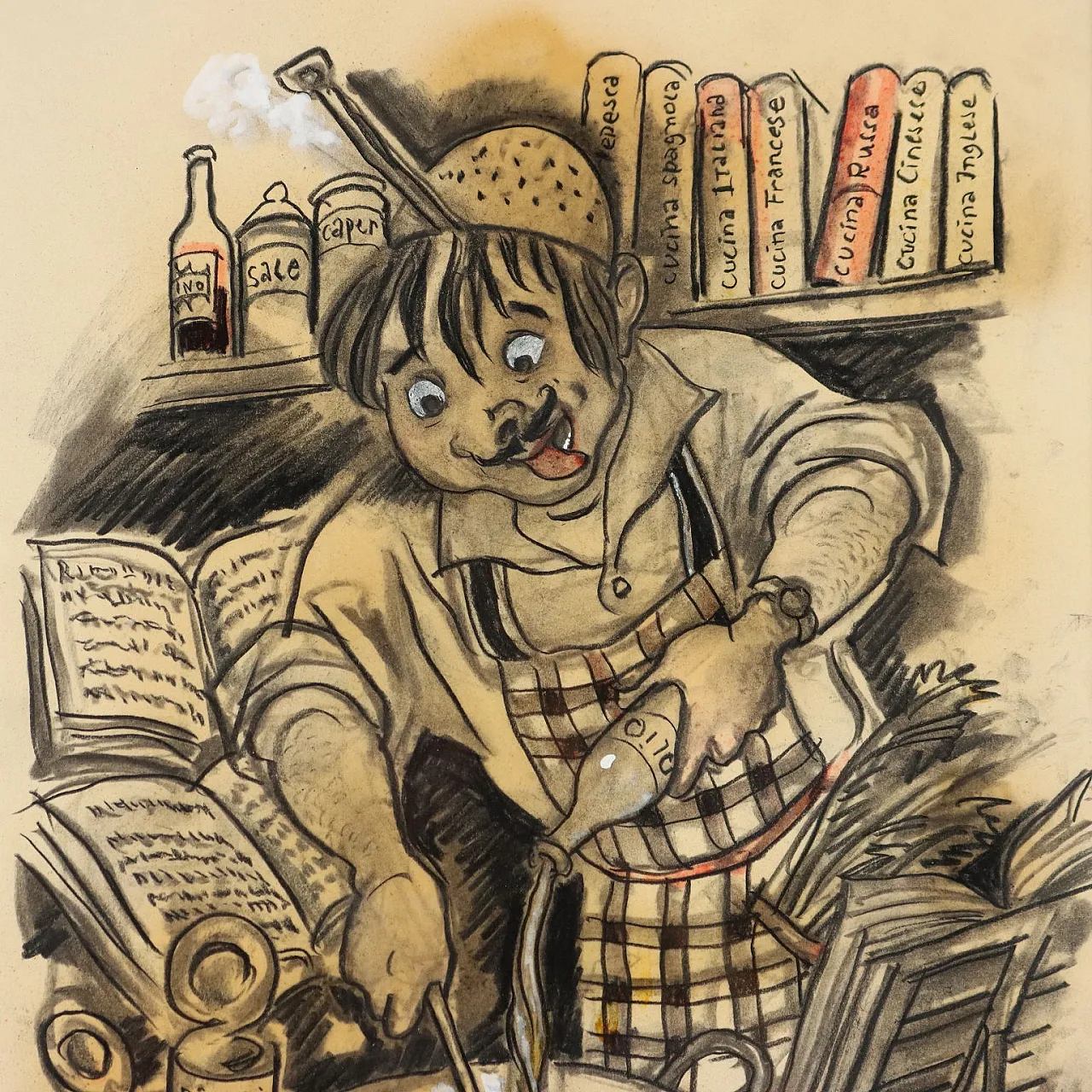 L'uomo in cucina di Nicola Benois, '900 3