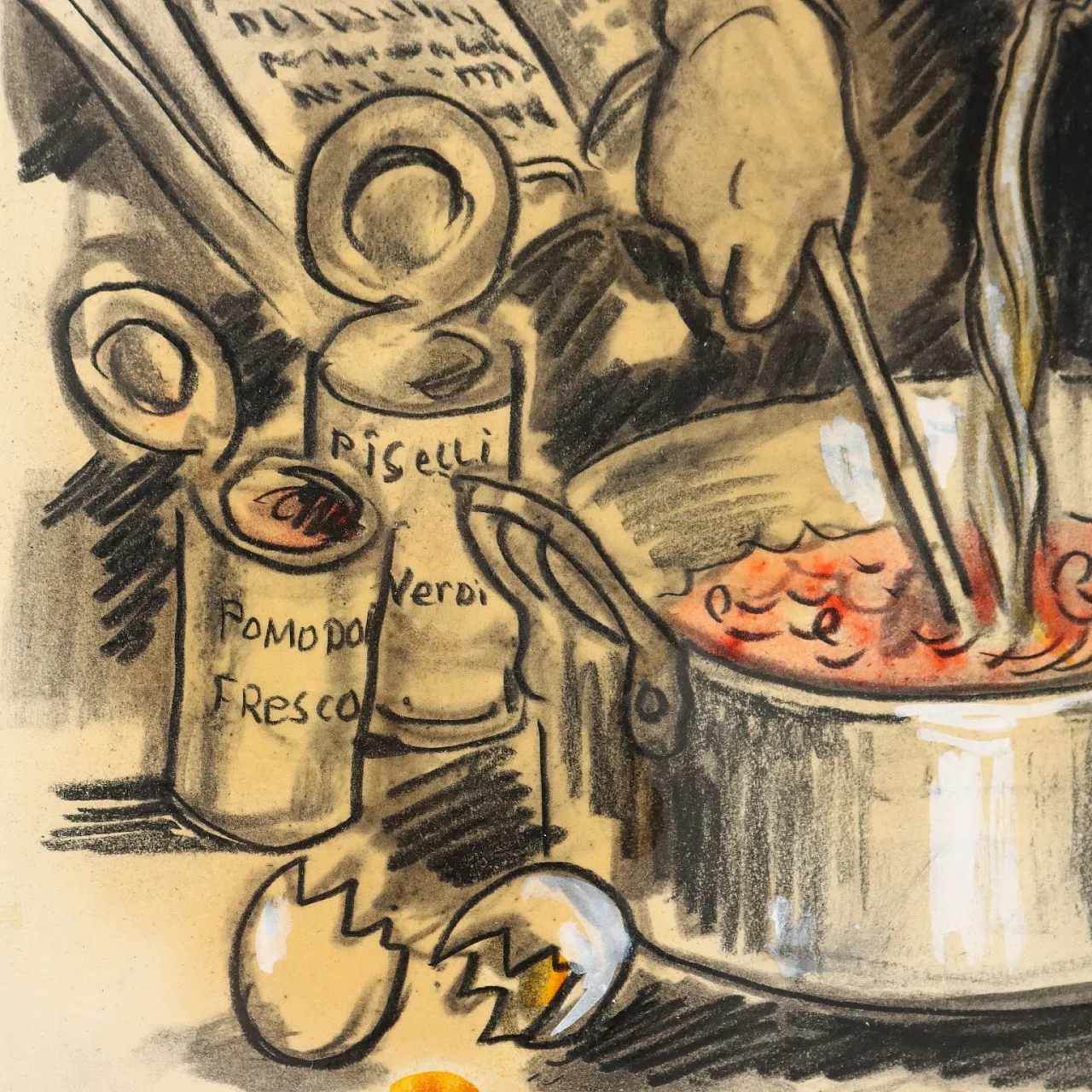 L'uomo in cucina di Nicola Benois, '900 7