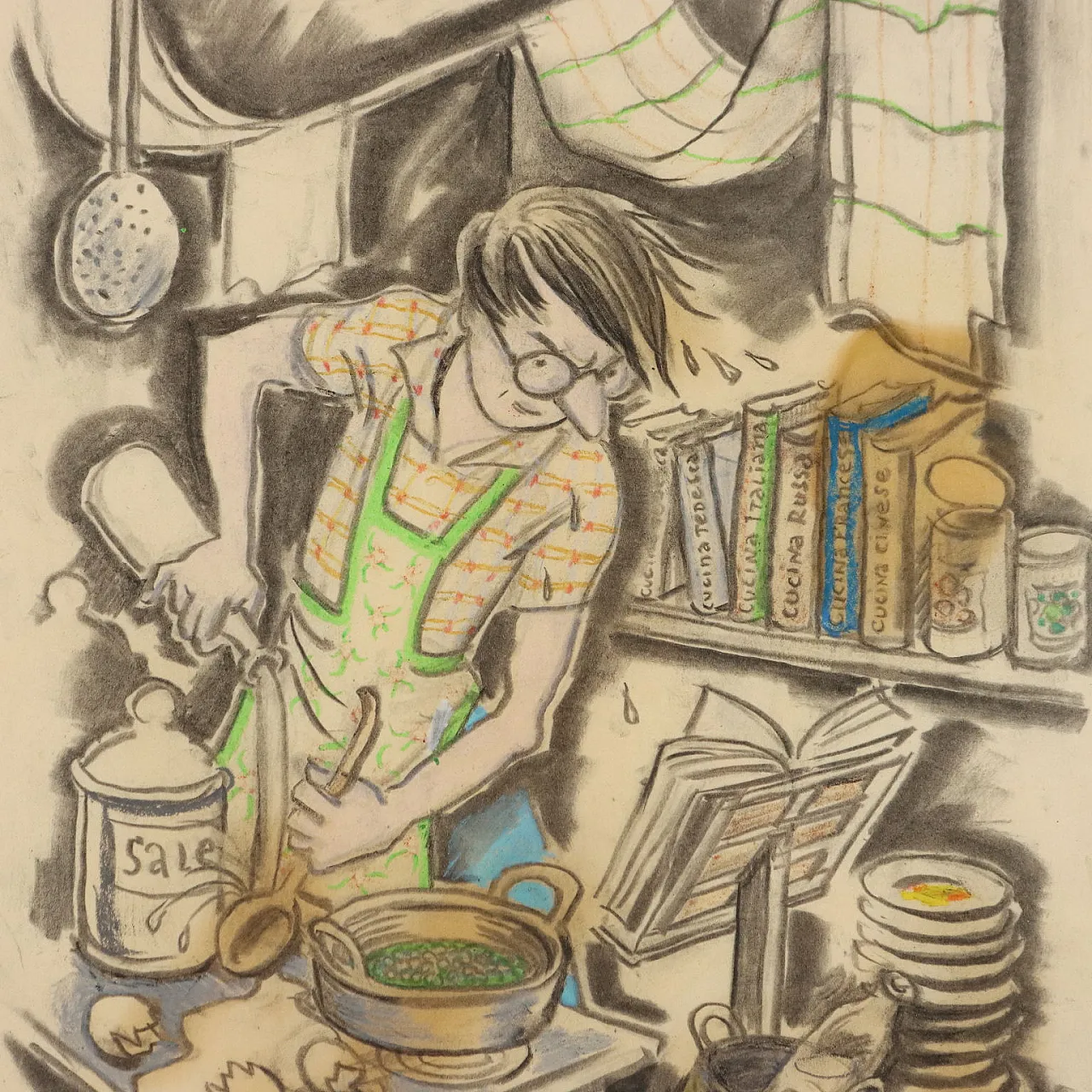 L'uomo in cucina di Nicola Benois, '900 3