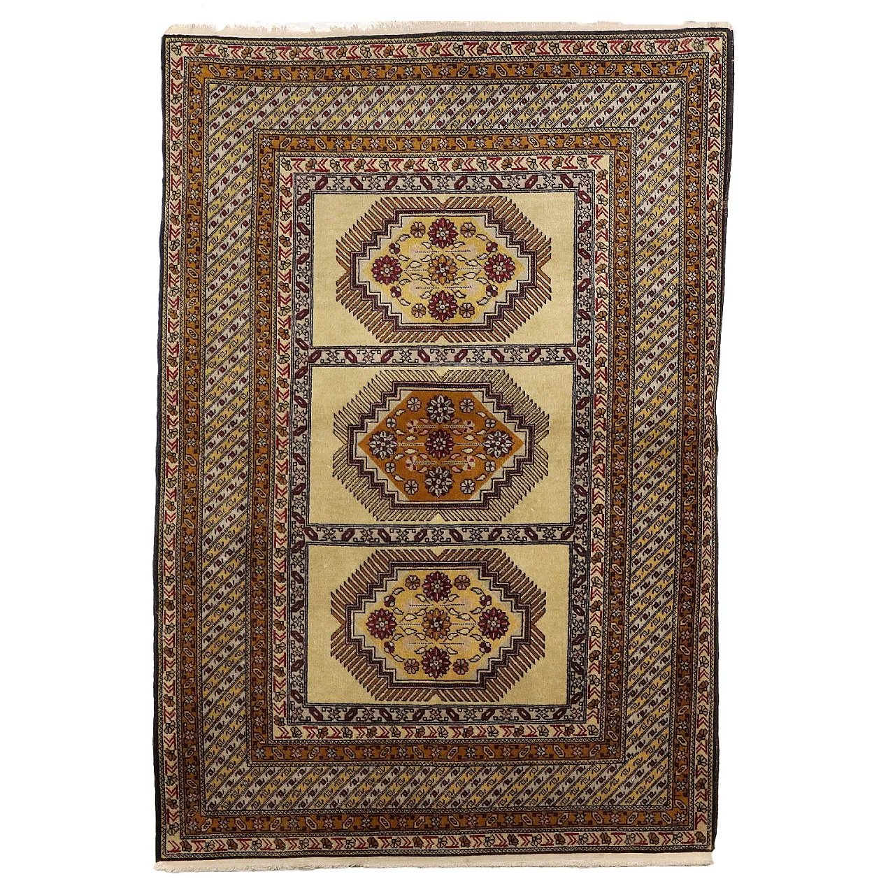 Tappeto russo Shirvan in cotone e lana 1