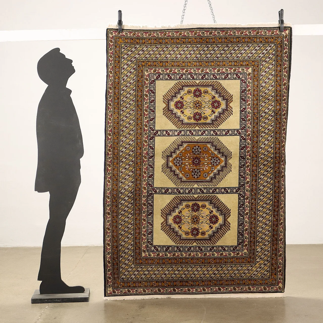 Tappeto russo Shirvan in cotone e lana 2