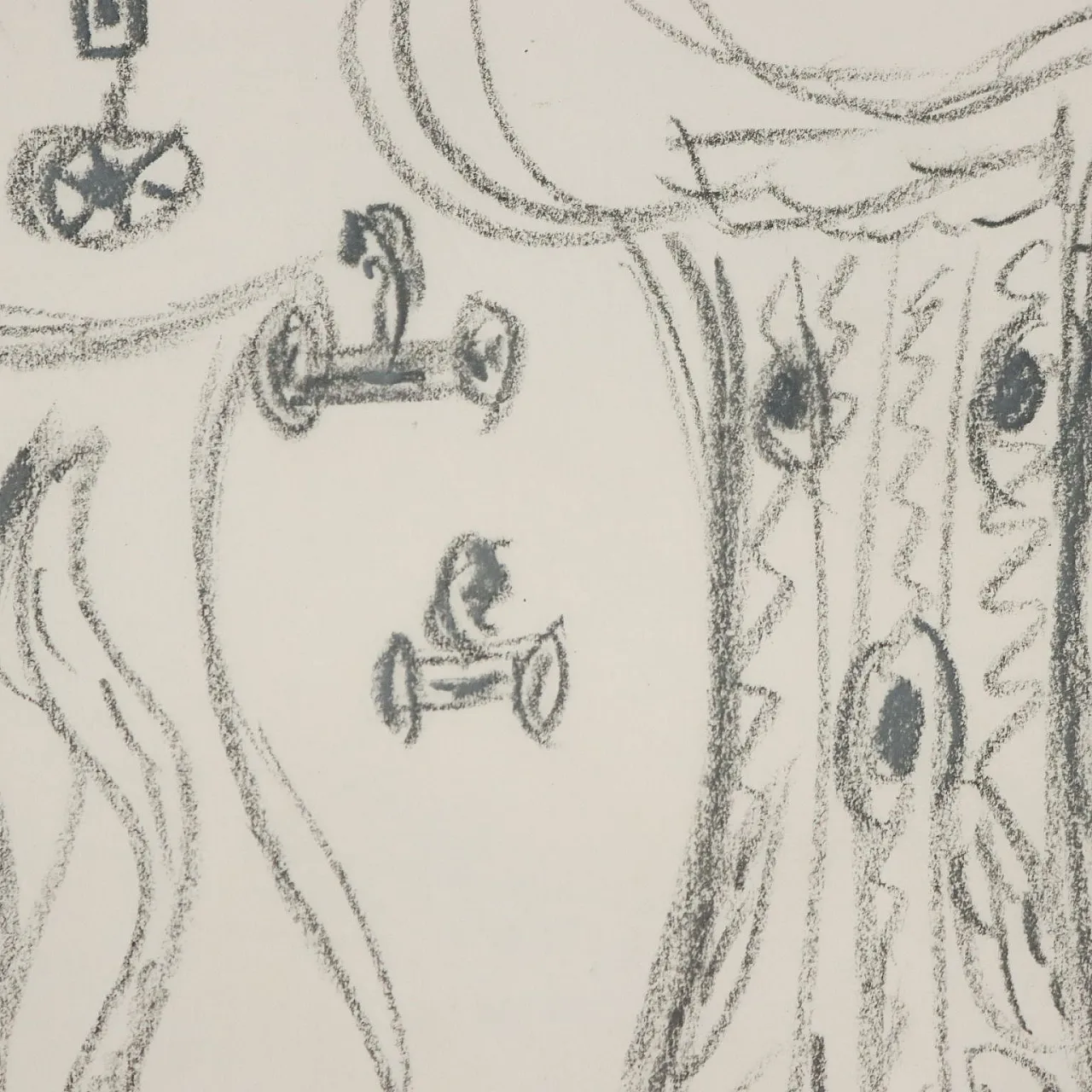 Disegno di Remo Brindisi, bozzetto per i costumi di Aida, anni '70 5