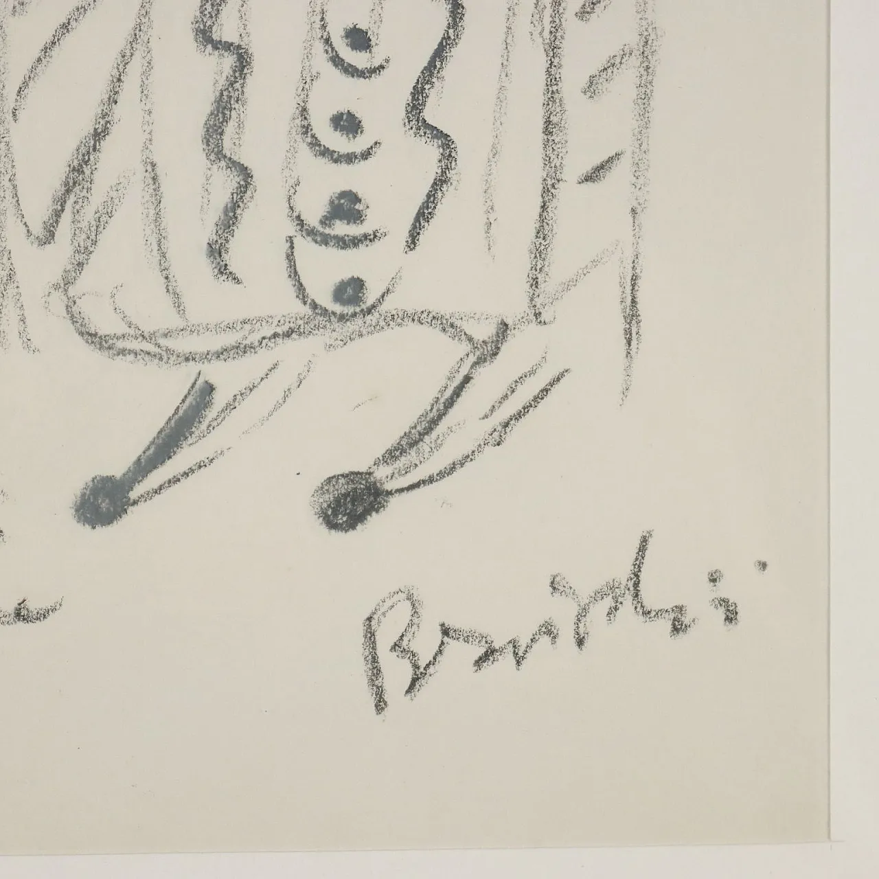 Disegno contemporaneo di Remo Brindisi, bozzetto per l'Aida, anni '70 8