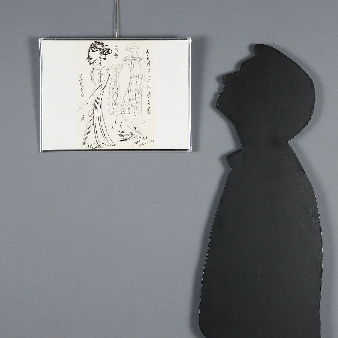 Schizzi per Aida, disegno di Remo Brindisi, anni '70 3