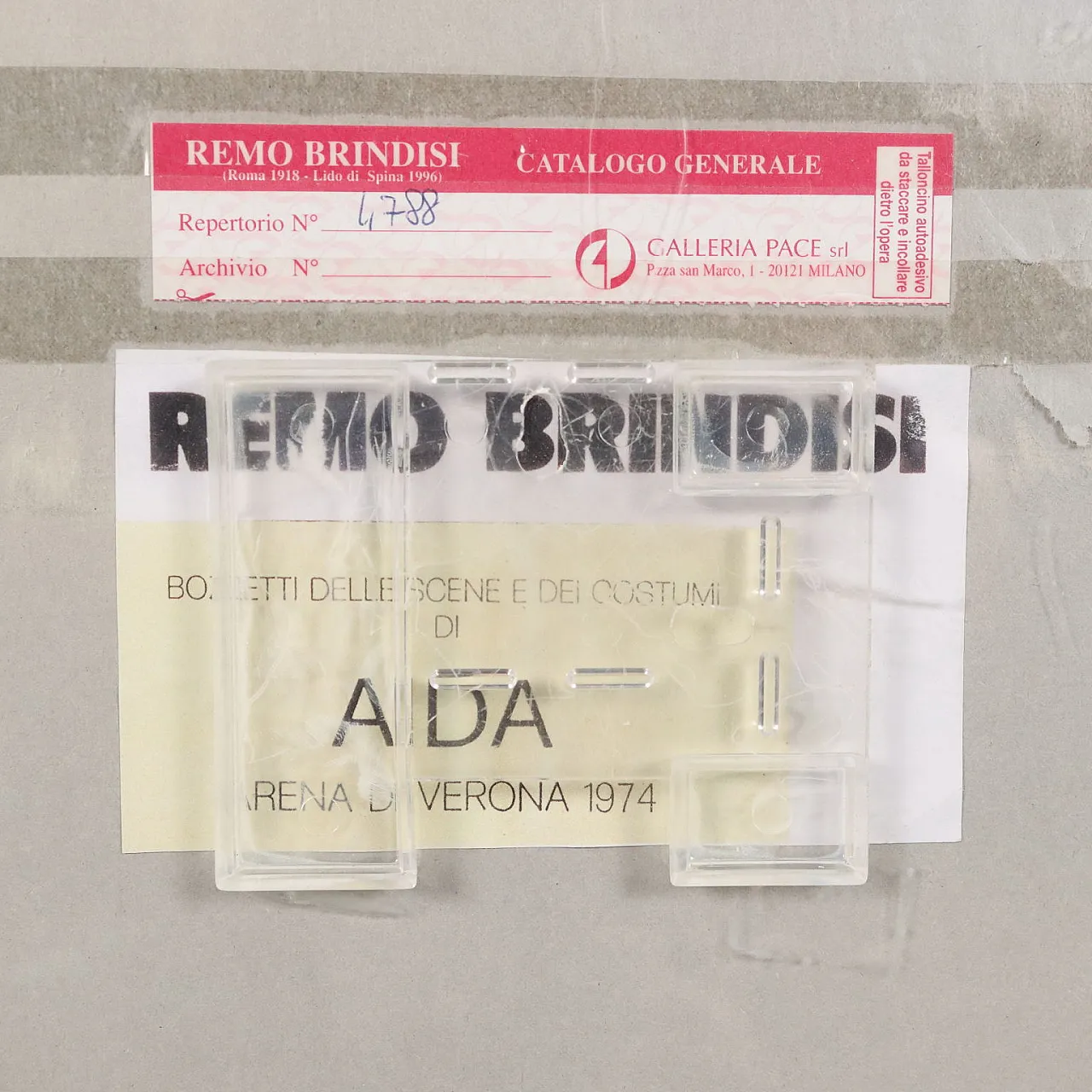 Schizzi per Aida, disegno di Remo Brindisi, anni '70 10