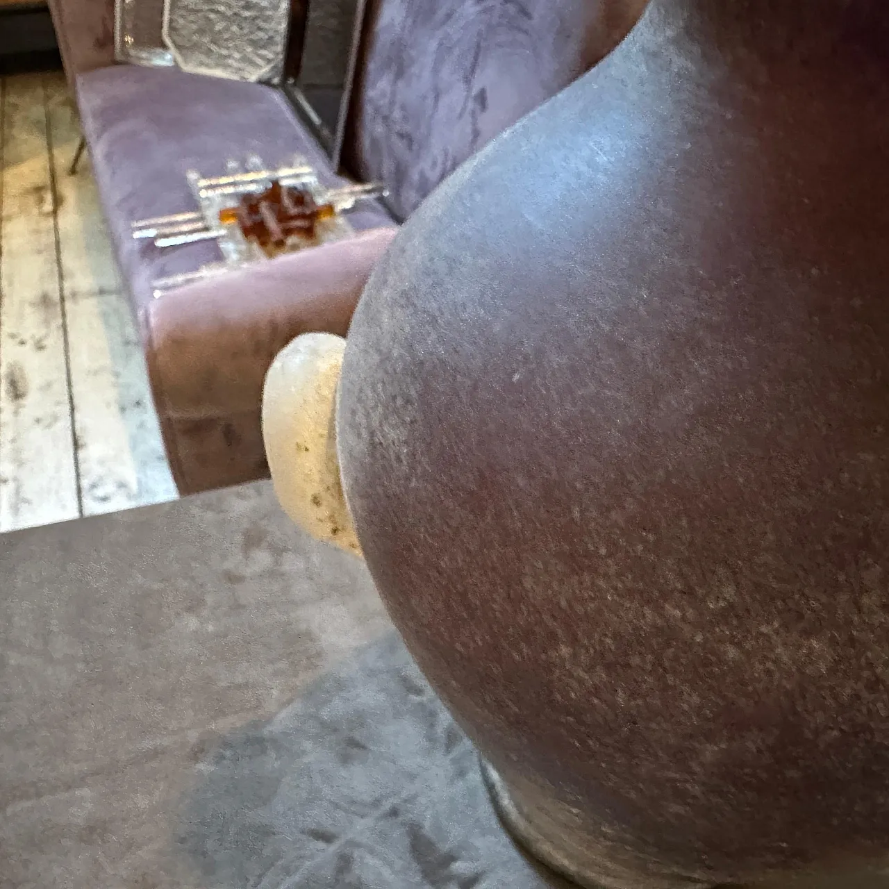 Vaso ad anfora in vetro di Murano Cenedese Scavo, anni '70 8