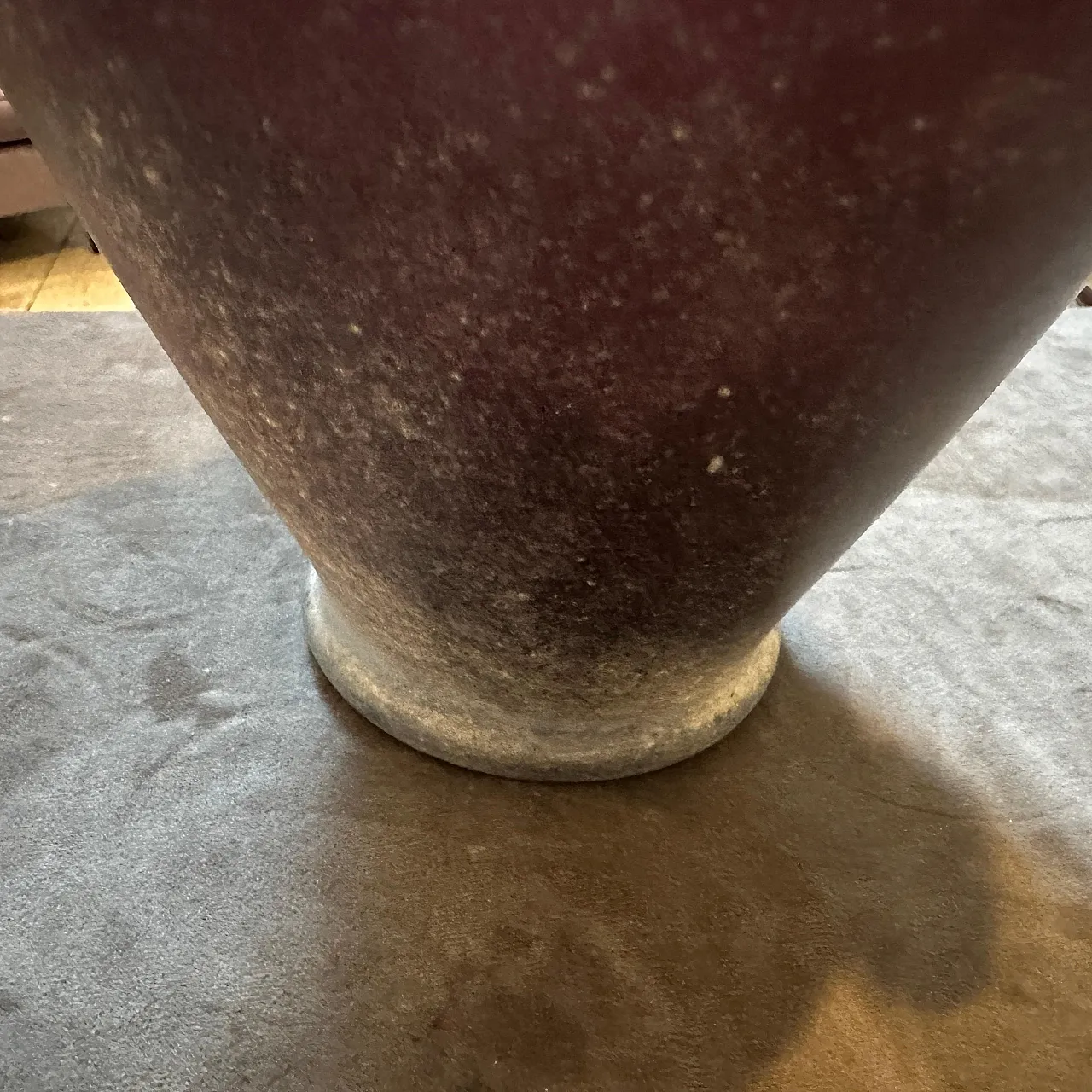 Vaso ad anfora in vetro di Murano Cenedese Scavo, anni '70 10