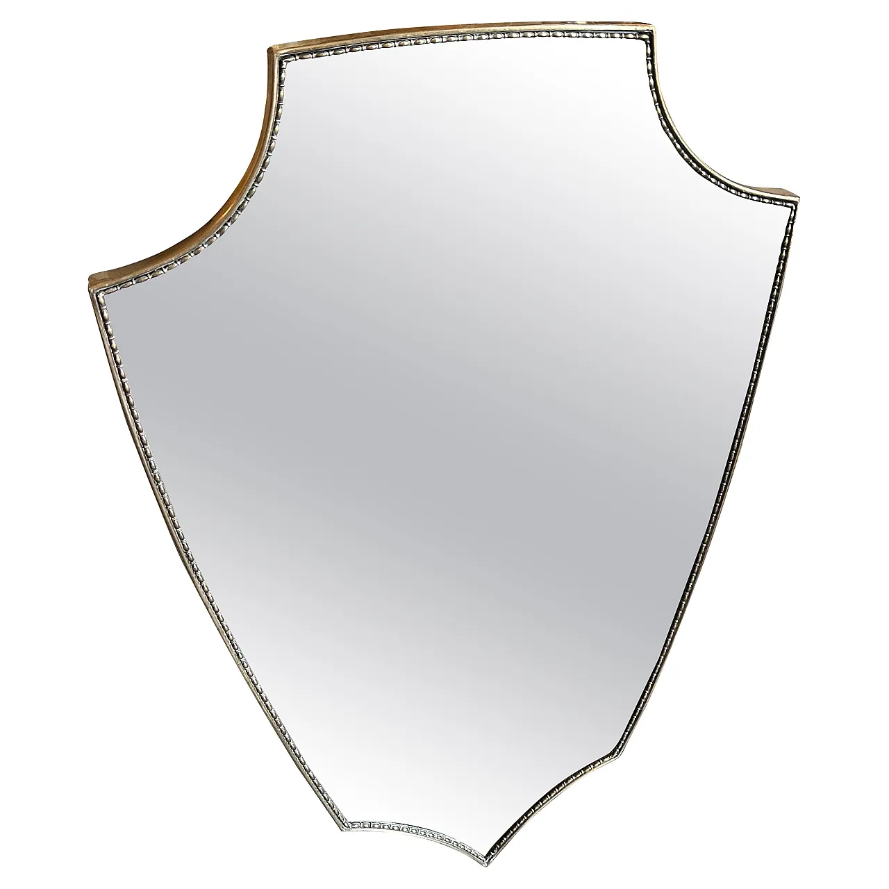 Specchio da parete in ottone di Gio Ponti, anni '60 1