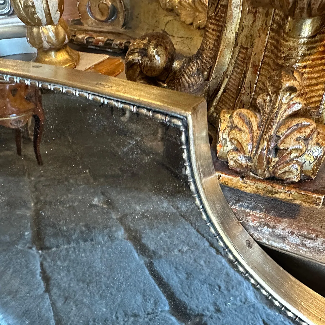 Specchio da parete in ottone di Gio Ponti, anni '60 7