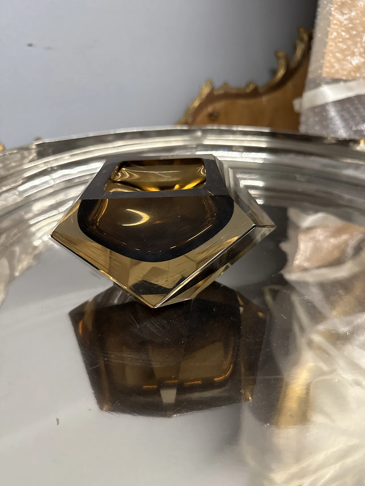 Svuota tasche in vetro sommerso anni '70 1