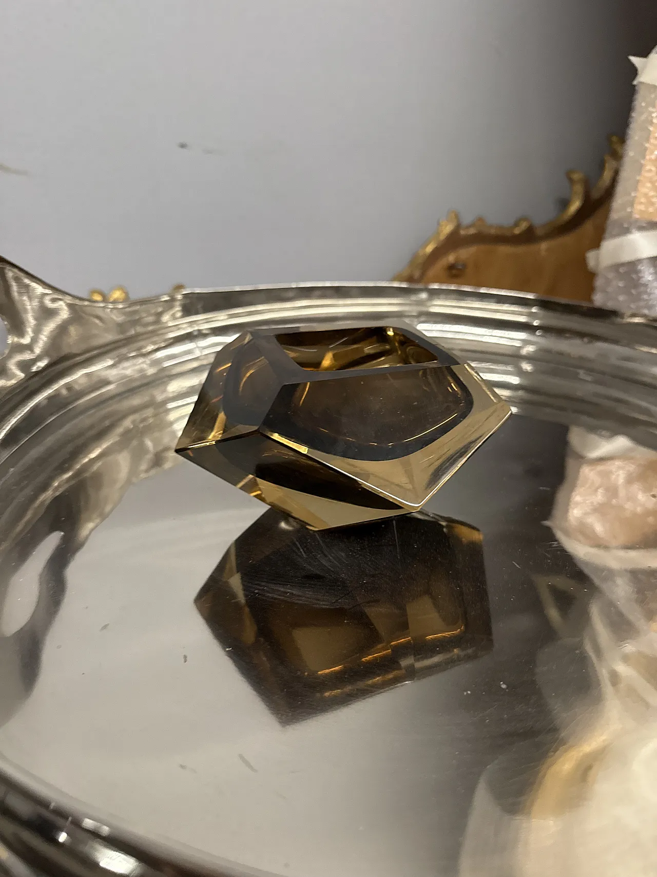 Svuota tasche in vetro sommerso anni '70 7