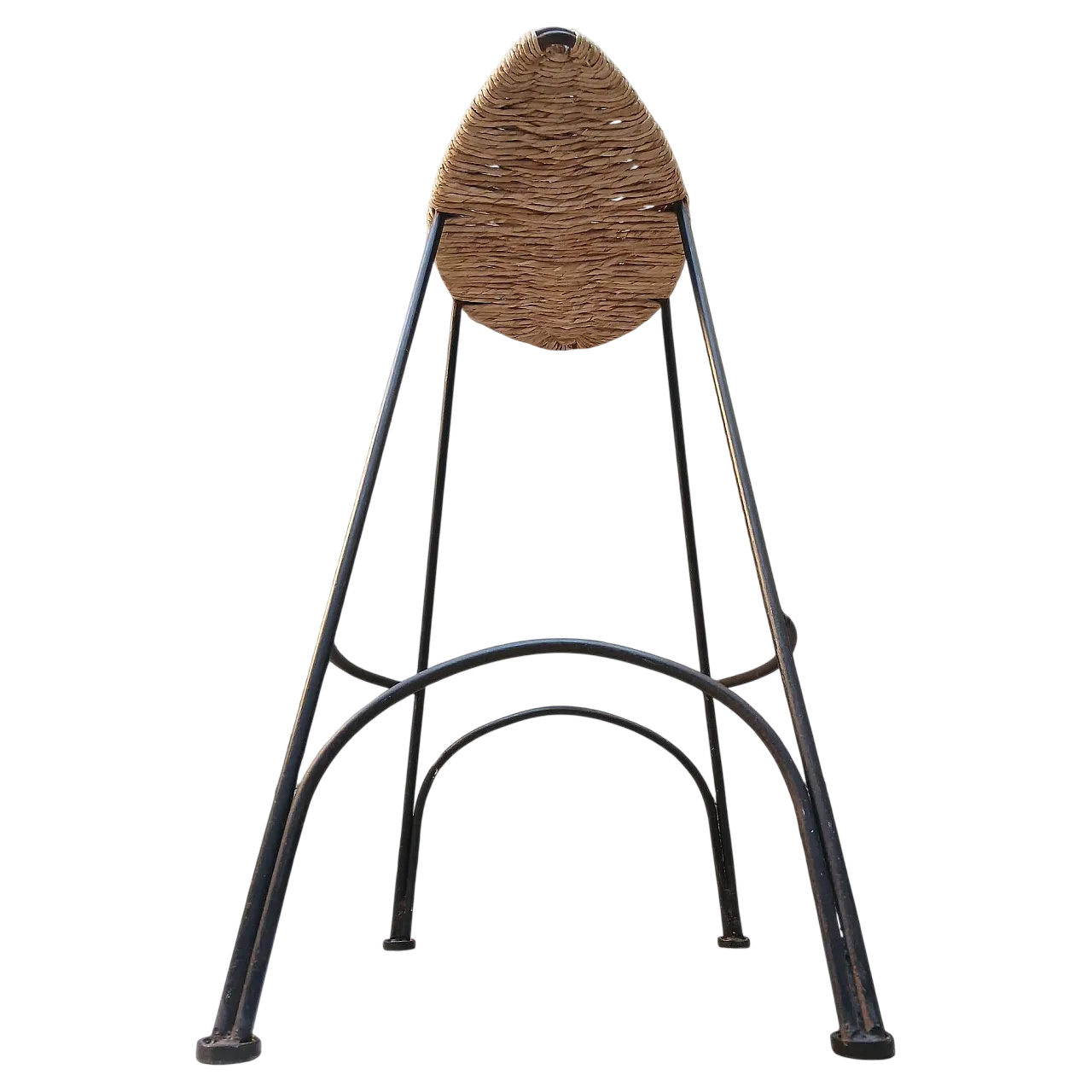 Banana stool in iron and rope by Tom Dixon for Cappellini, 1980s 10