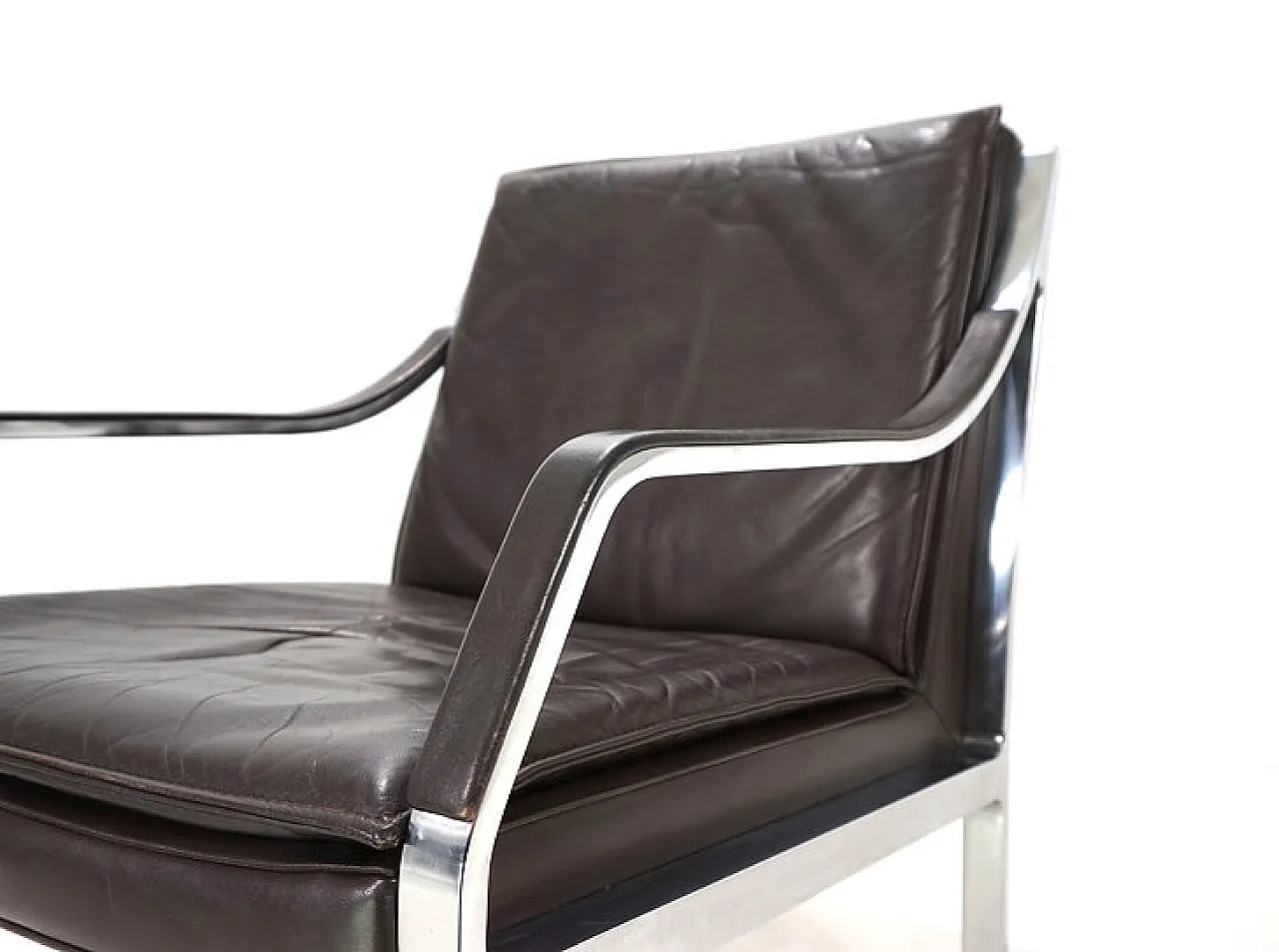 Poltrona in pelle Knoll Art Collection di Rudolf B. Glatzel, anni '70 5