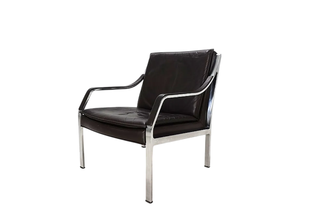 Poltrona in pelle Knoll Art Collection di Rudolf B. Glatzel, anni '70 16