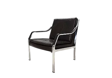 Poltrona in pelle Knoll Art Collection di Rudolf B. Glatzel, anni '70