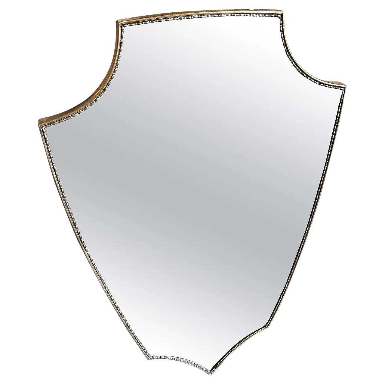 Specchio da parete in ottone di Gio Ponti, anni '60 12