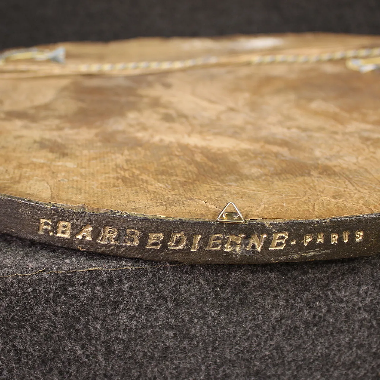 Gilded wood shield signed F. Barbedienne Paris, 19th century 8